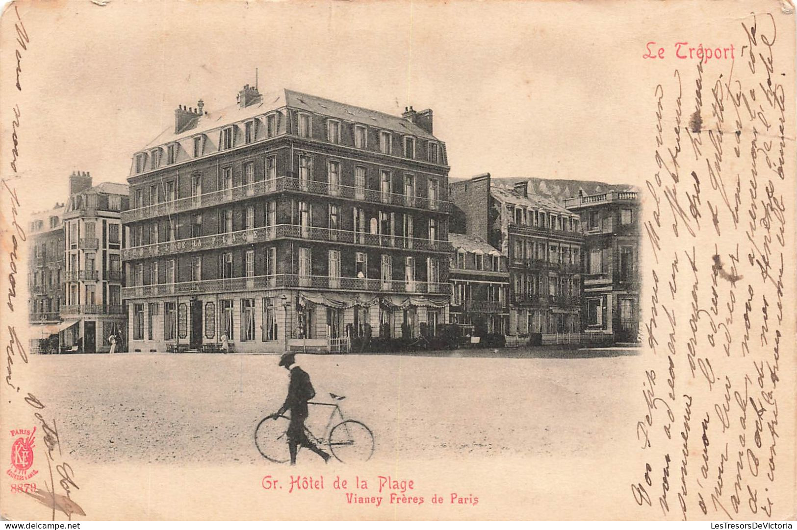 FRANCE - Le Tréport -  Grand Hôtel De La Plage - Vianey Frères De Paris - Carte Postale Ancienne - Le Treport