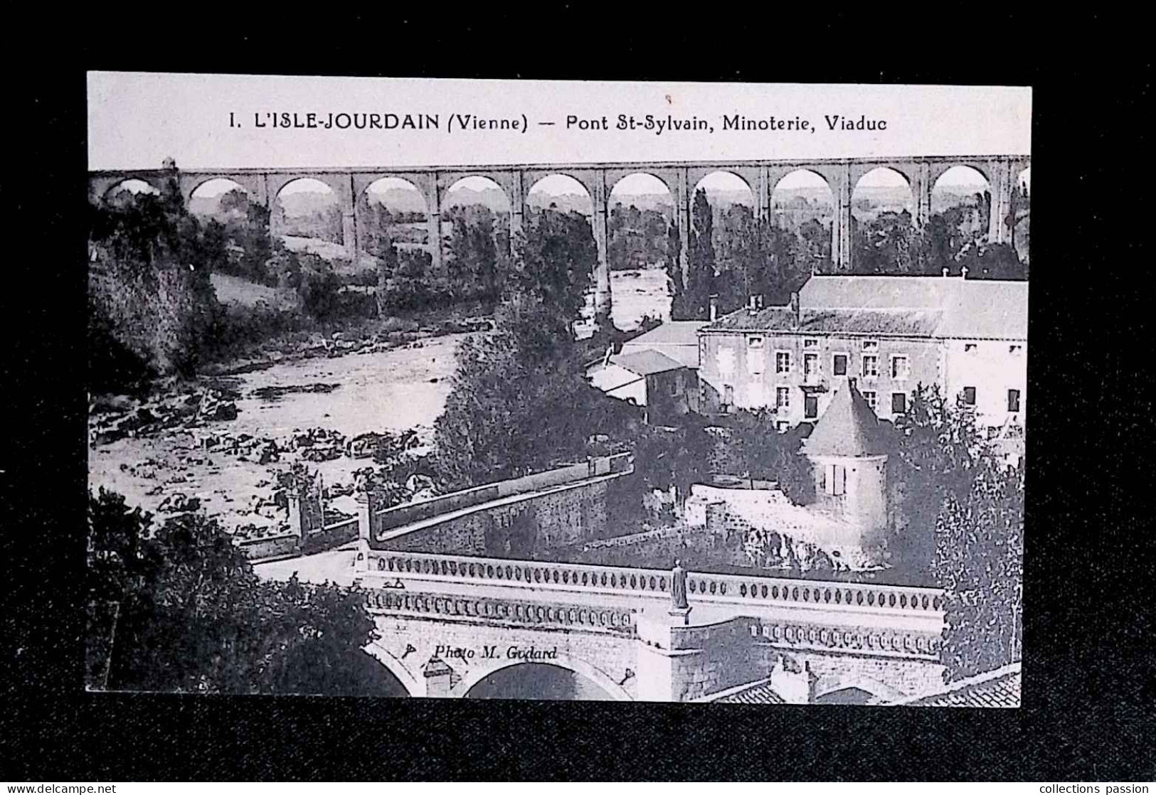 Cp, 86, L'ISLE-JOURDAIN, Pont St Sylvain, Minoterie, Viaduc, Voyagée - L'Isle Jourdain