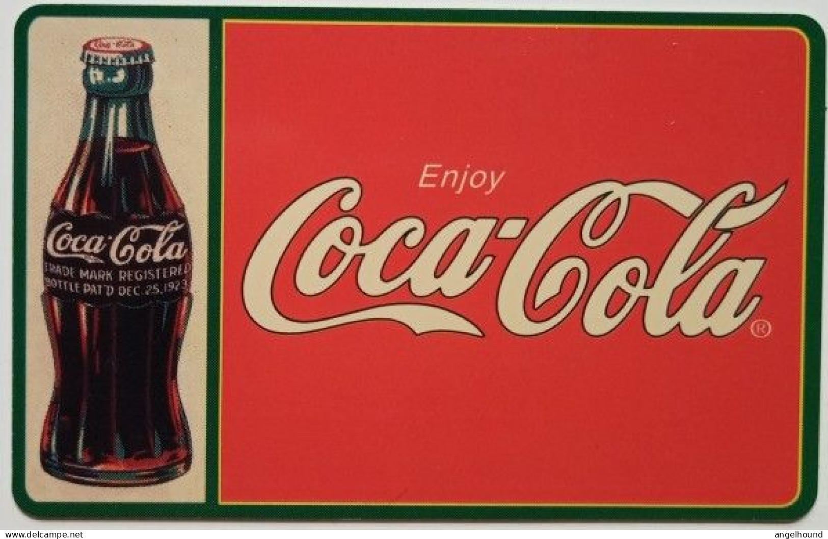 Belgium 3 Unit Prepaid -  Enjoy Coca Cola - ( Bottle Dec. 25 1923 ) - Sin Chip