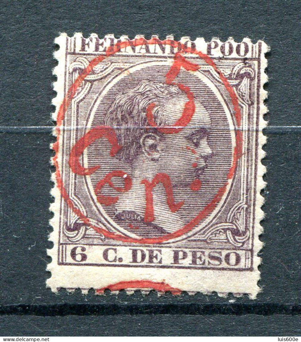 1896/1900.FERNANDO POO.EDIFIL 40C*.NUEVO CON FIJASELLOS(MH).CATALOGO 30€ - Fernando Po