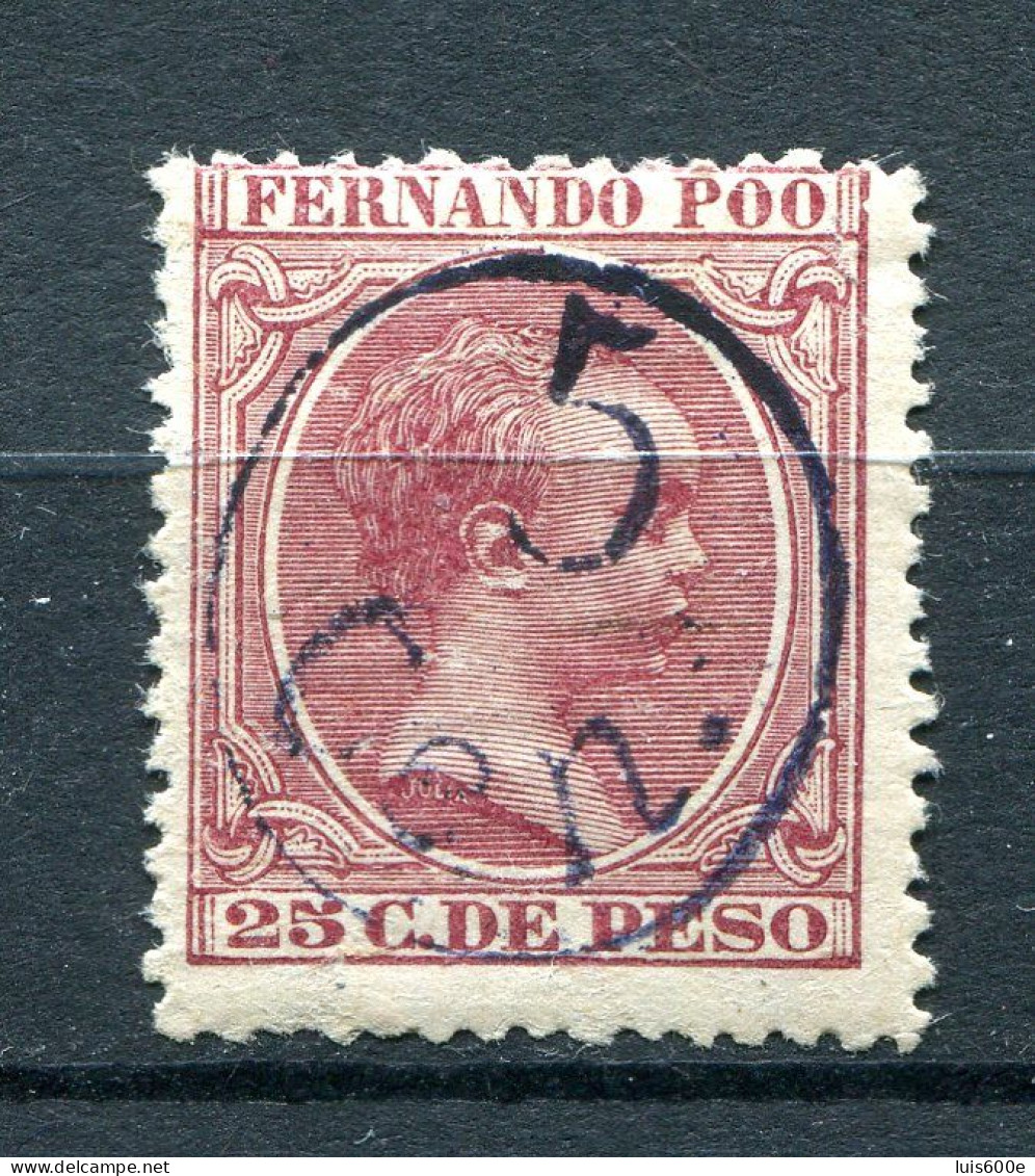 1896/1900.FERNANDO POO.EDIFIL 40J*.NUEVO CON FIJASELLOS(MH).CATALOGO 51€ - Fernando Poo