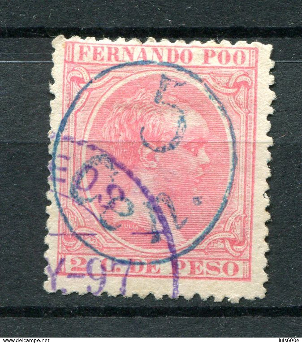 1896/1900.FERNANDO POO.EDIFIL 40A.USADO.CATALOGO 22€ - Fernando Poo