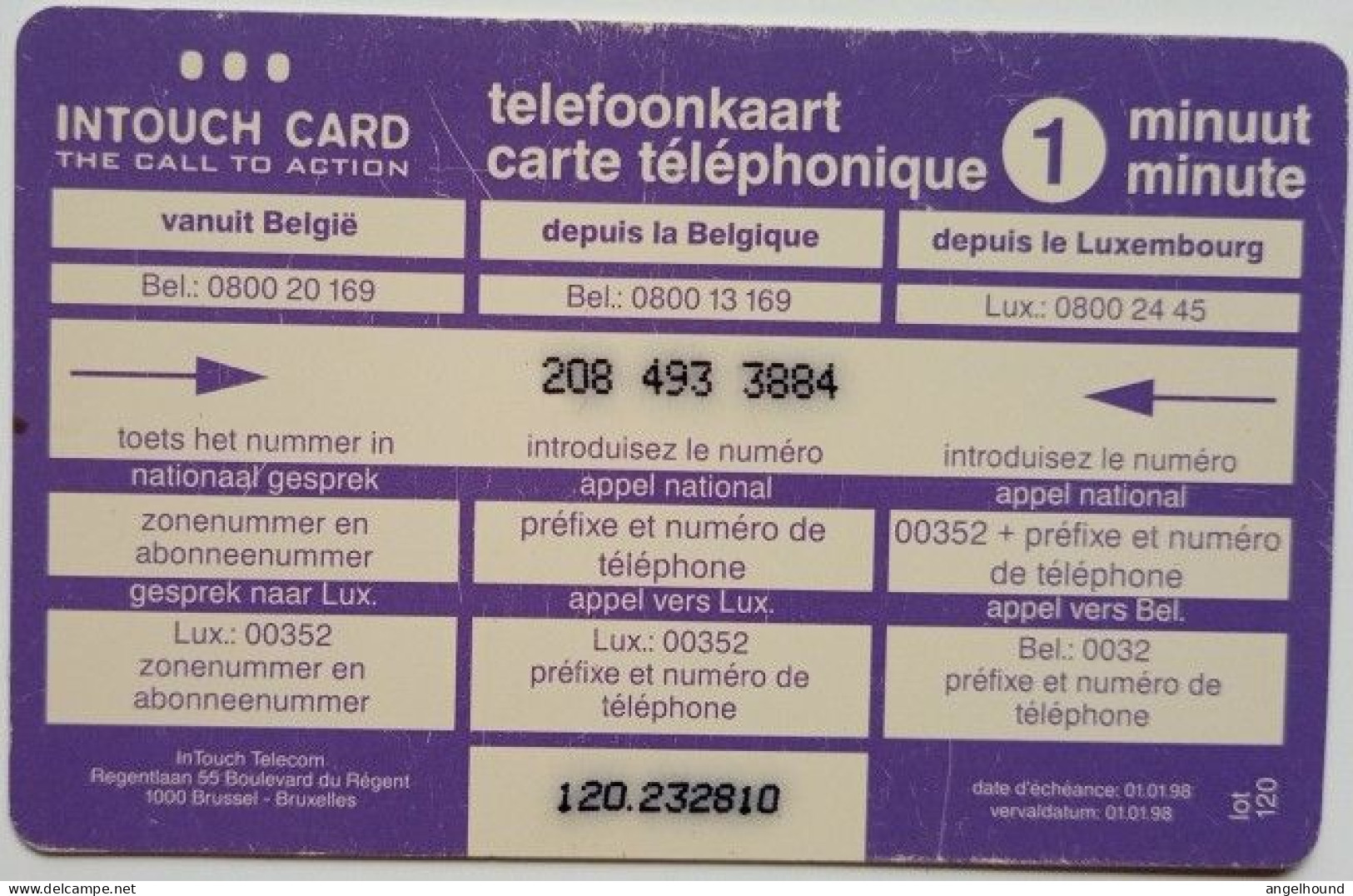 Belgium 1 Minute Prepaid - Leo ( Man ) Kraft Jacobs Suchard - Ohne Chip