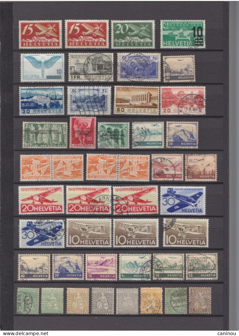 SUISSE COLLECTION LOT ENVIRON 1600 TIMBRES NEUFS ET OBLITERES - Collections