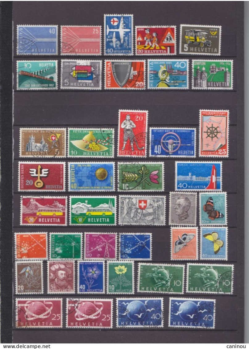 SUISSE COLLECTION LOT ENVIRON 1600 TIMBRES NEUFS ET OBLITERES - Collections