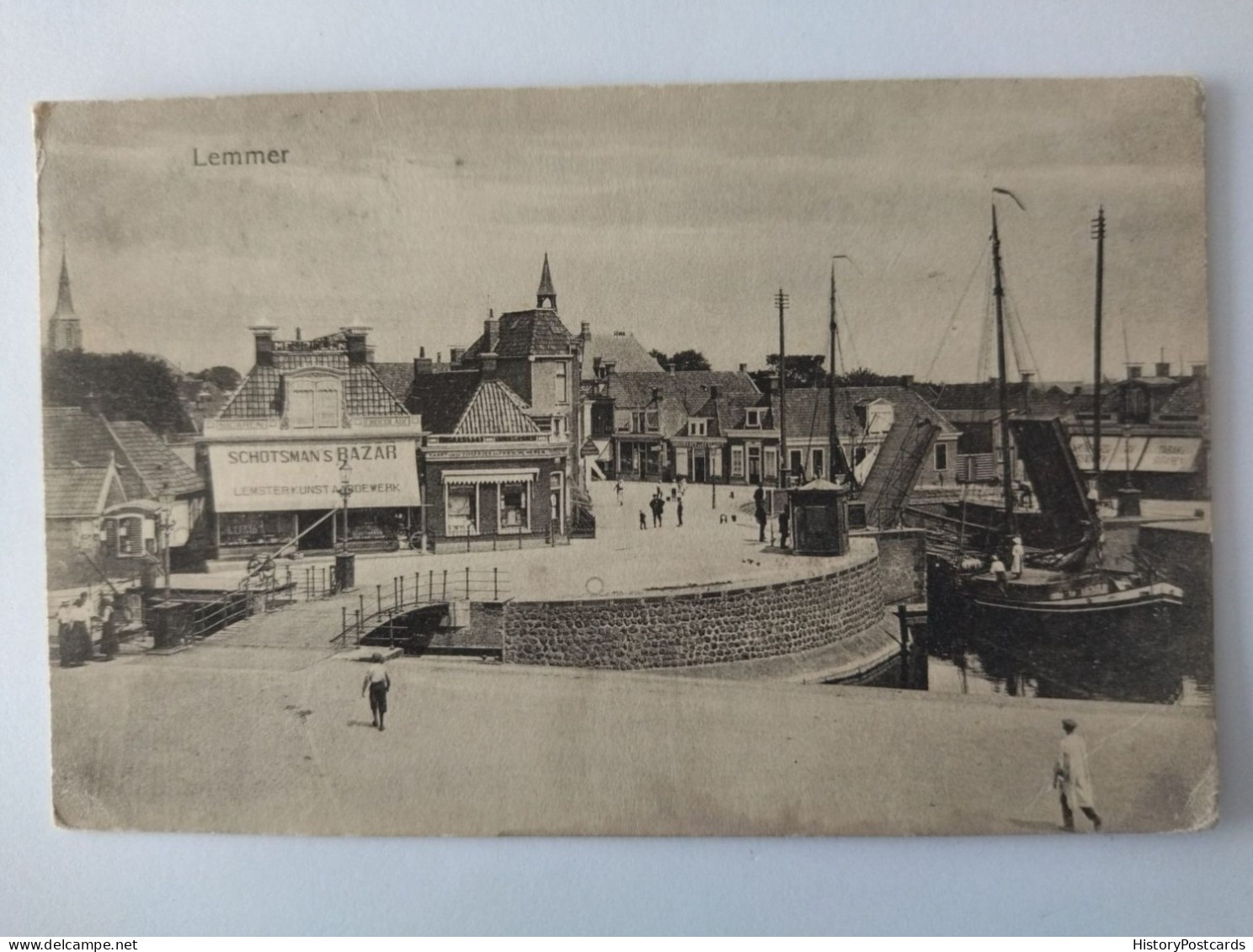 Lemmer, Hafen, Schotsmans Bazar U.a., Frysland, 1920 - Lemmer