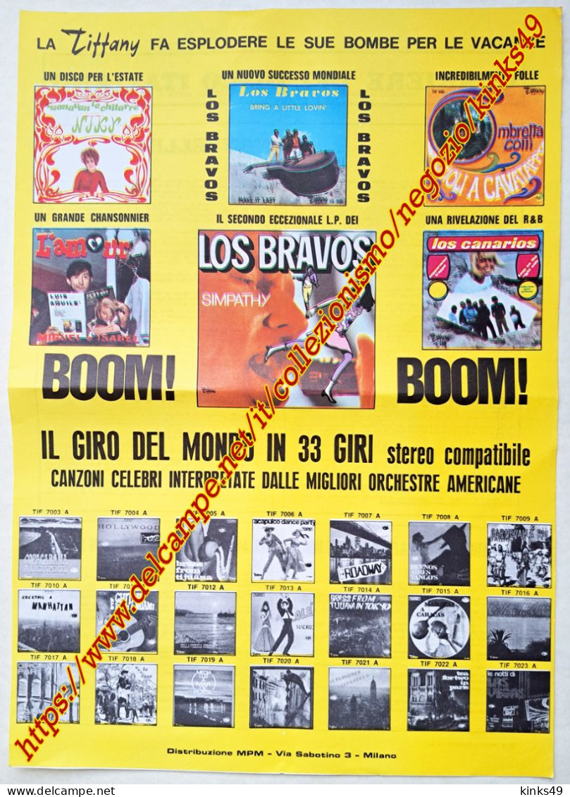 B252) TIFFANY : Pagina Pubblicità Dischi Dell'Estate = Aprile 1968 - Posters