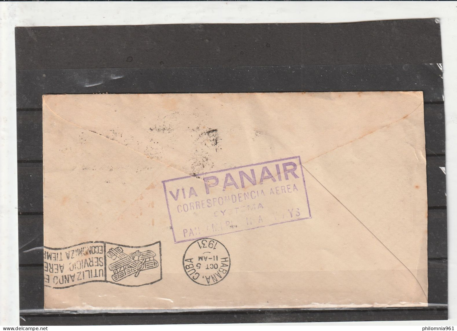 Brazil PANAIR AIRMAIL COVER To Cuba 1931 - Posta Aerea