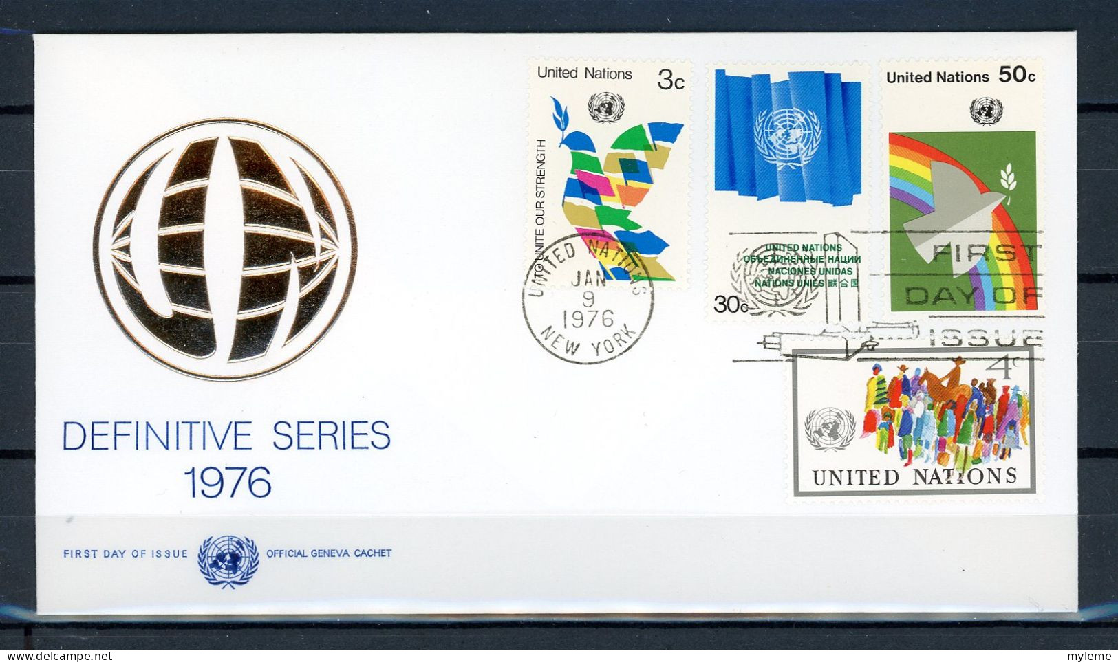 AX3a-1 Nations Unies N° 259 à 262   Saisir !!! - FDC