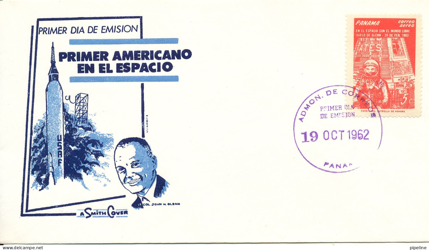 Panama FDC 19-10-1962 SPACE With Cachet - North  America