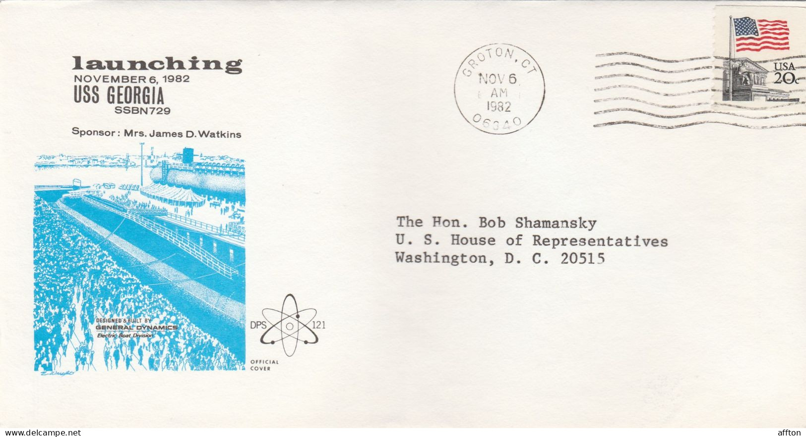 USS Georgia Submarine USA 1982 Cover - U-Boote