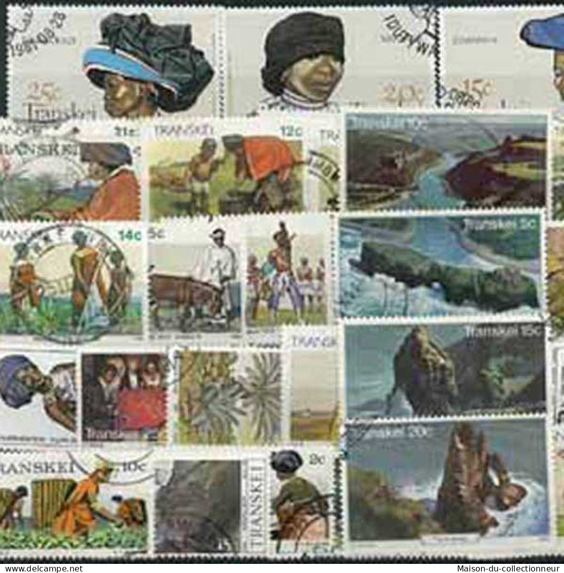 Collection De Timbres Transkei Oblitérés 10 Timbres Différents - Transkei