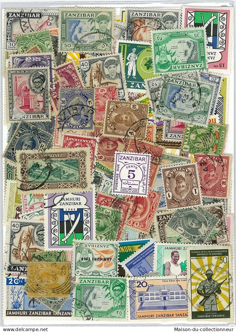 Collection De Timbres Zanzibar Oblitérés 100 Timbres Différents - Zanzibar (1963-1968)