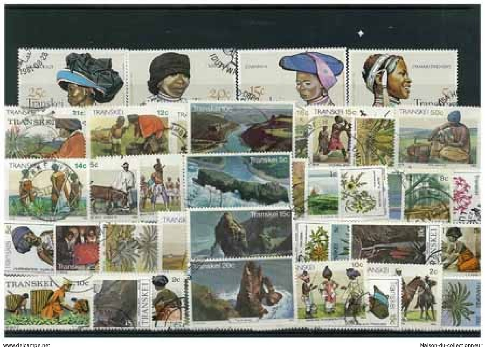 Collection De Timbres Transkei Oblitérés 50 Timbres Différents - Transkei