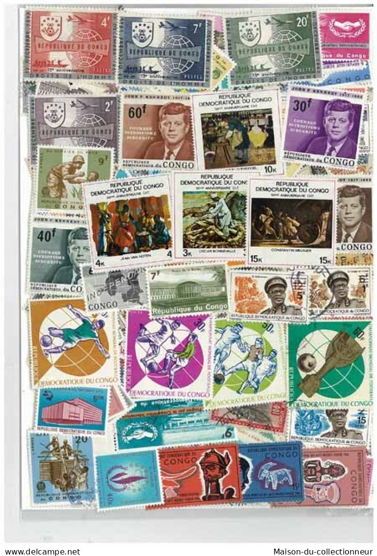 Collection De Timbres Congo Belge Avt 1961 Oblitérés 25 Timbres Différents - Autres & Non Classés