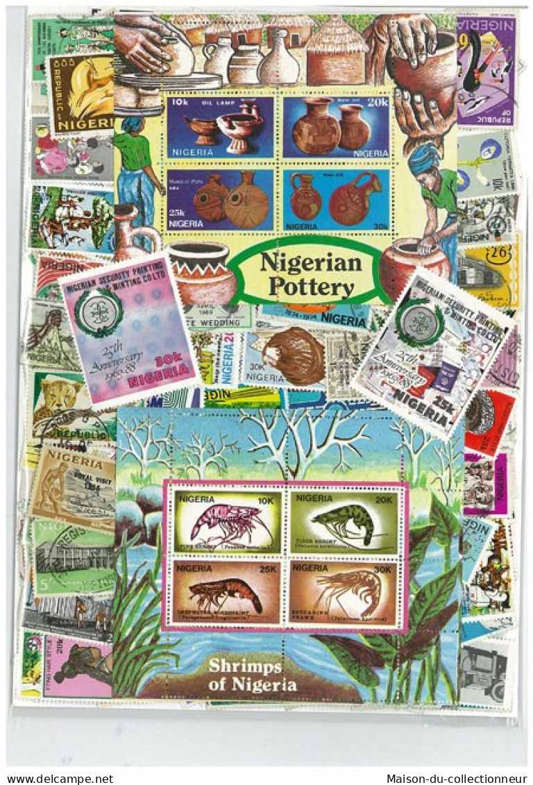 Collection De Timbres Nigeria Oblitérés 50 Timbres Différents - Nigeria (1961-...)