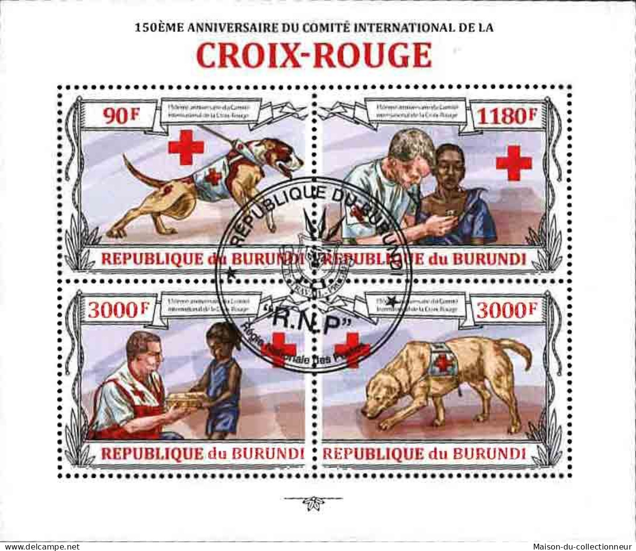 Timbres Thématiques Burundi No 2002/2005 Oblitérés Croix Rouge - Collezioni