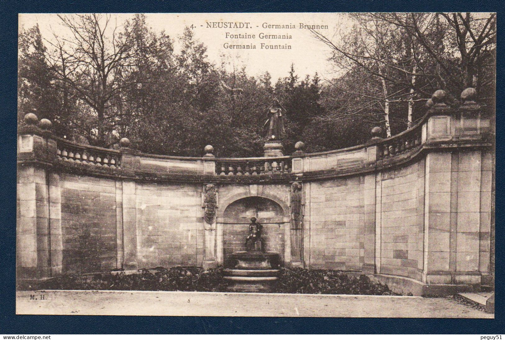 Allemagne. Neustadt An Der Weinstrasse. Germania Brunnen. Fontaine Démolie ( Avant 1940). - Neustadt (Weinstr.)