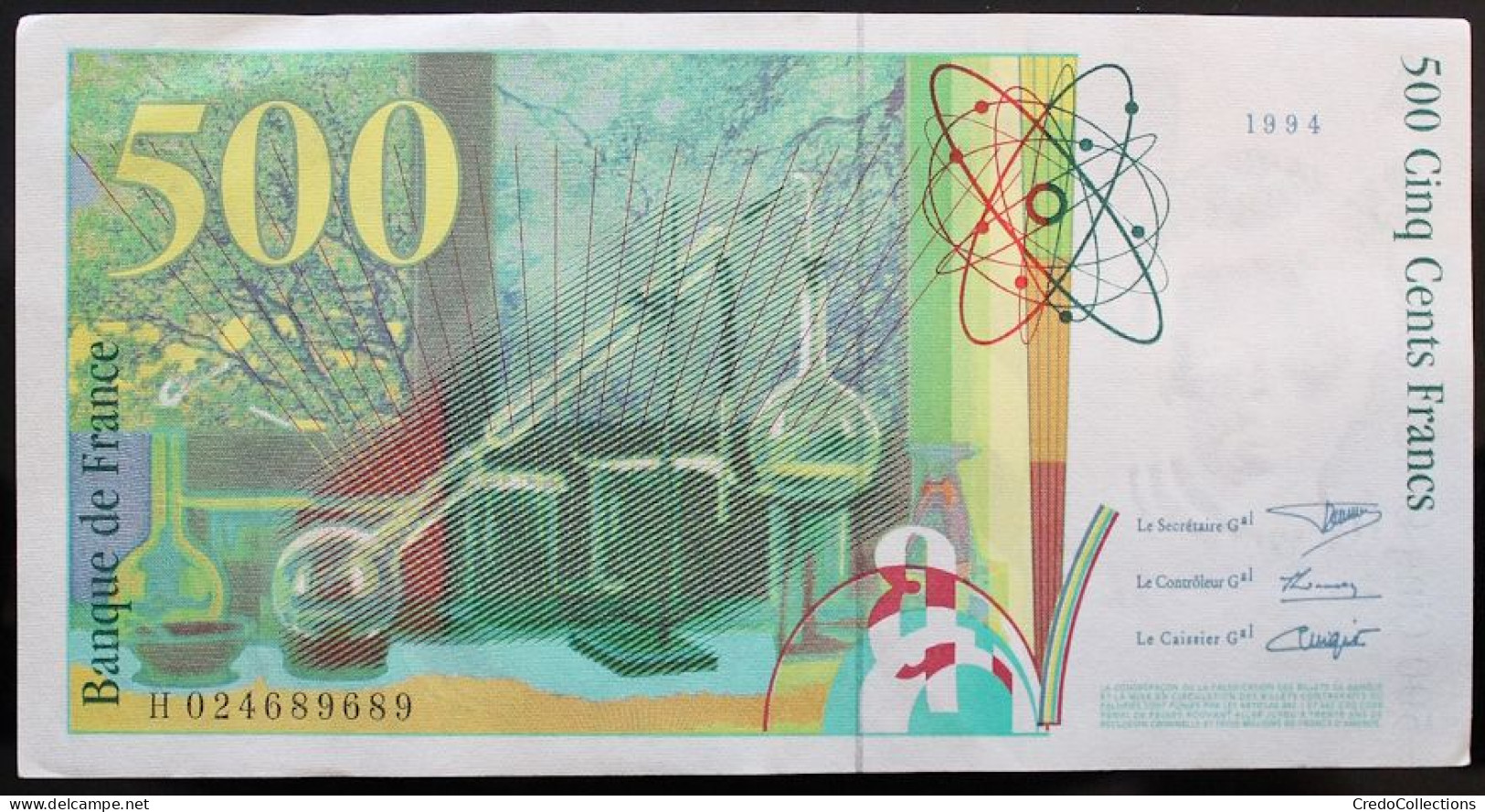 France - 500 Francs - 1994 - PICK 160a.1 / F76.1 - SUP - 500 F 1994-2000 ''Pierre En Marie Curie''