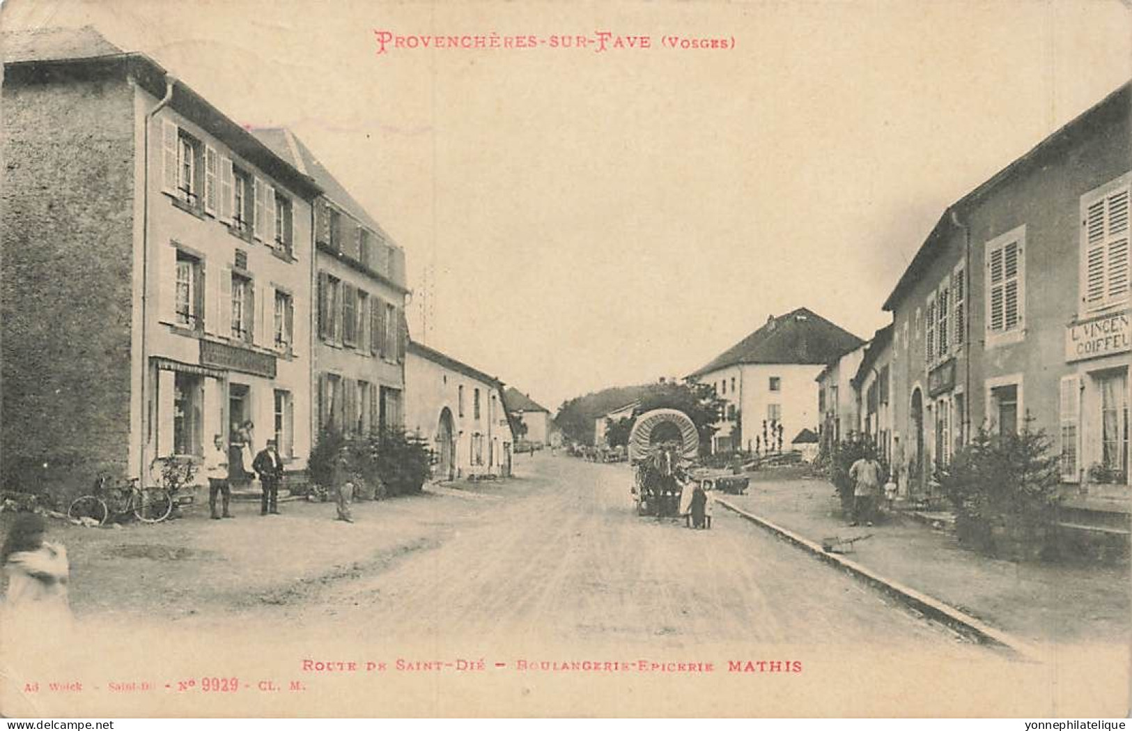 88 - VOSGES - PROVENCHÈRES-SUR-FAVE  - Route De Saint-Dié - Boulangerie, épicerie MATHIS - 10330 - Provencheres Sur Fave