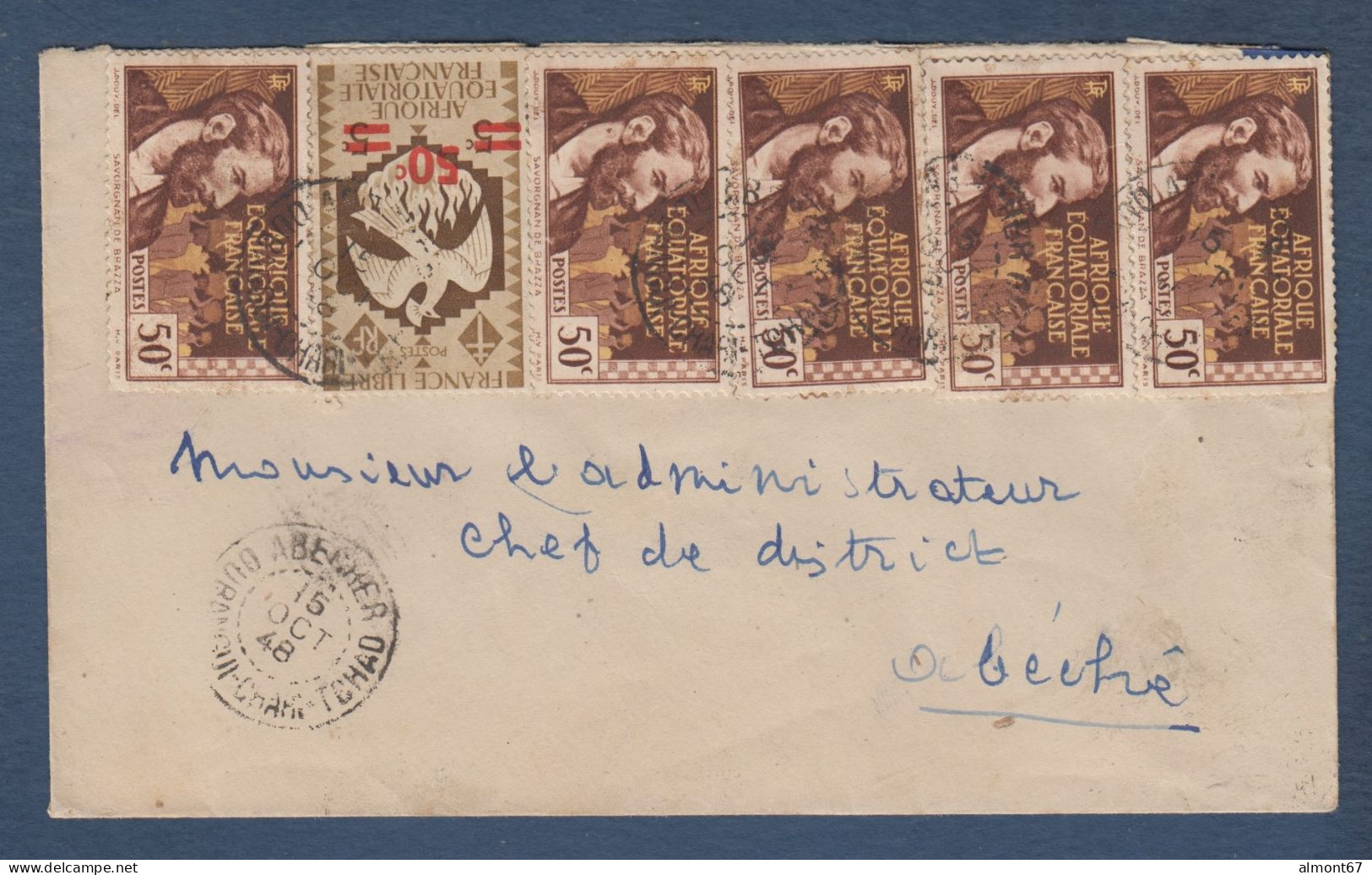 Lettre De ABECHE  OUBANGUI CHARI  TCHAD - Lettres & Documents