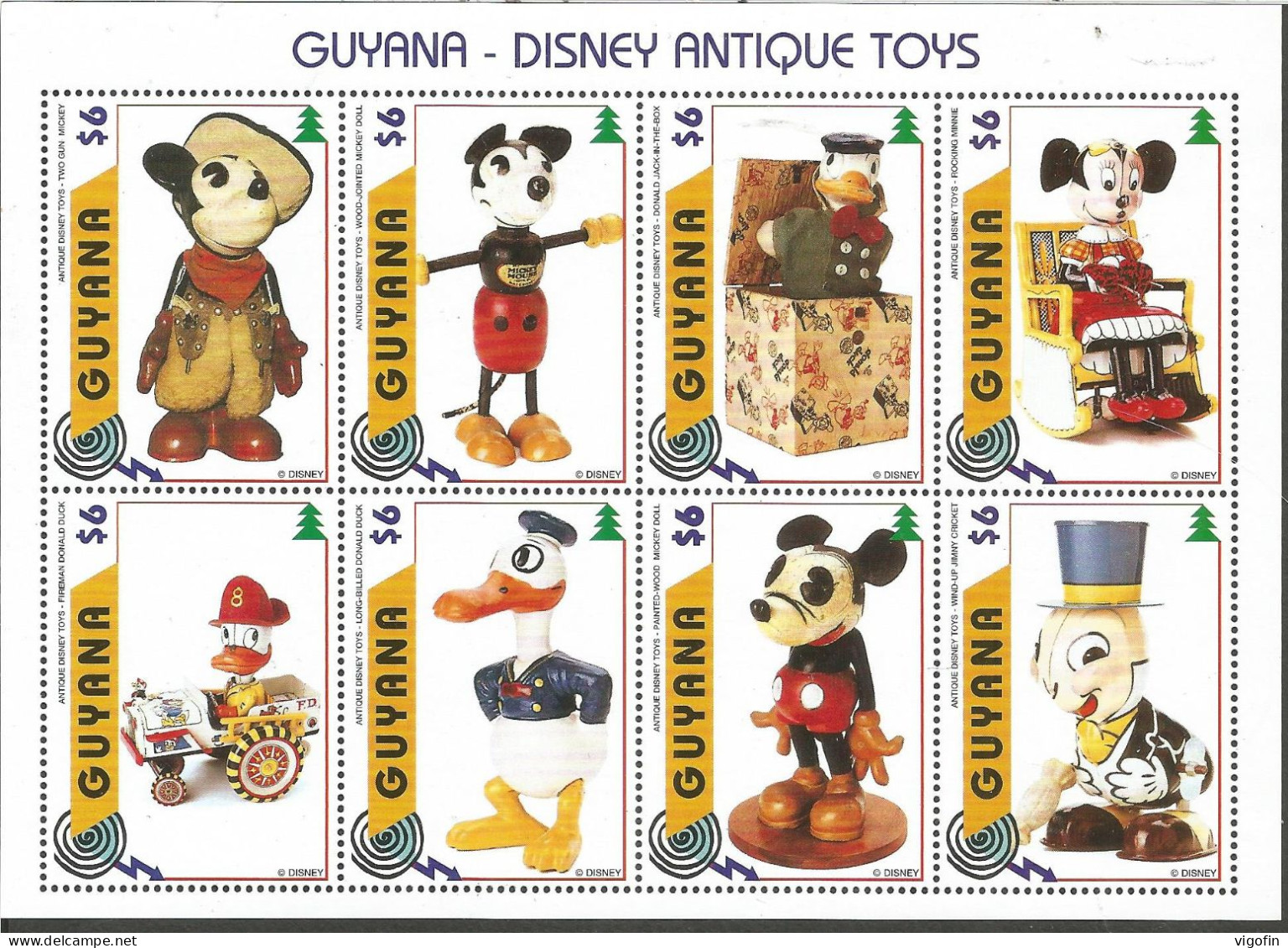 GUY 1996- DISNEY, GUYANA, MS, MNH - Puppen