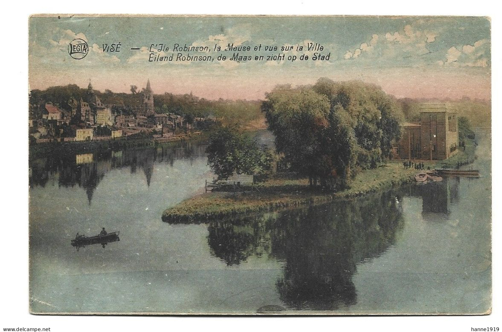 Visé L' Ile Robinson La Meuse Et Vue Sur La Ville Htje - Visé