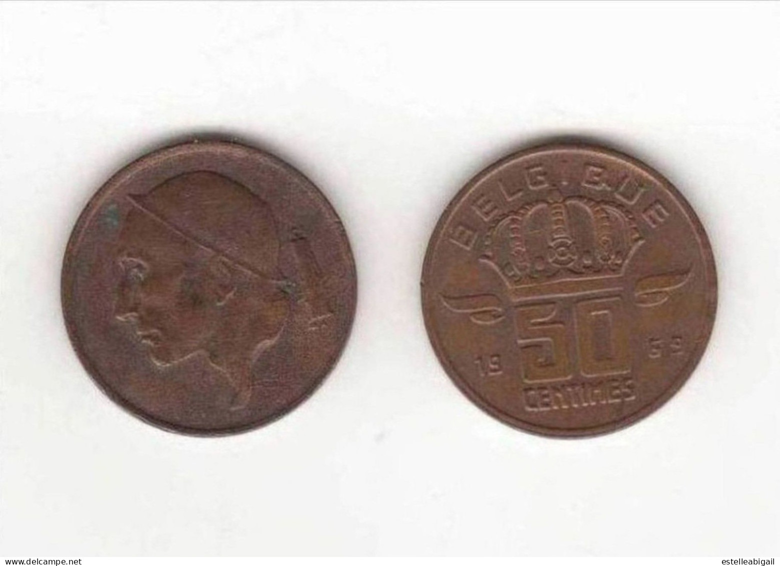 *  Belgique   50c - 50 Centimes