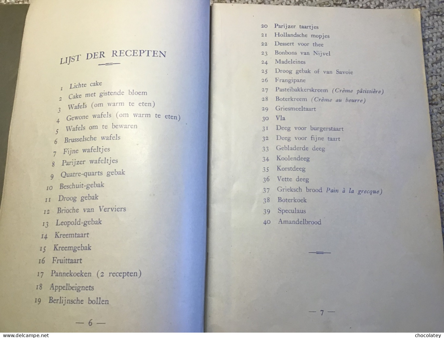 Wijgmaal  Rémy 40 Recepten Pasteigebak 1935 - Sachbücher