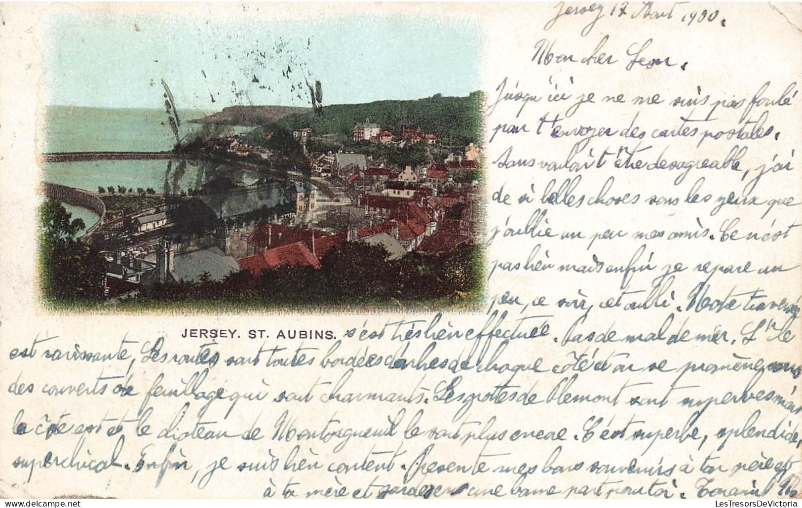ROYAUME-UNI - Jersey - St Aubins - Dos Non Divisé - Carte Postale Ancienne - Sonstige & Ohne Zuordnung