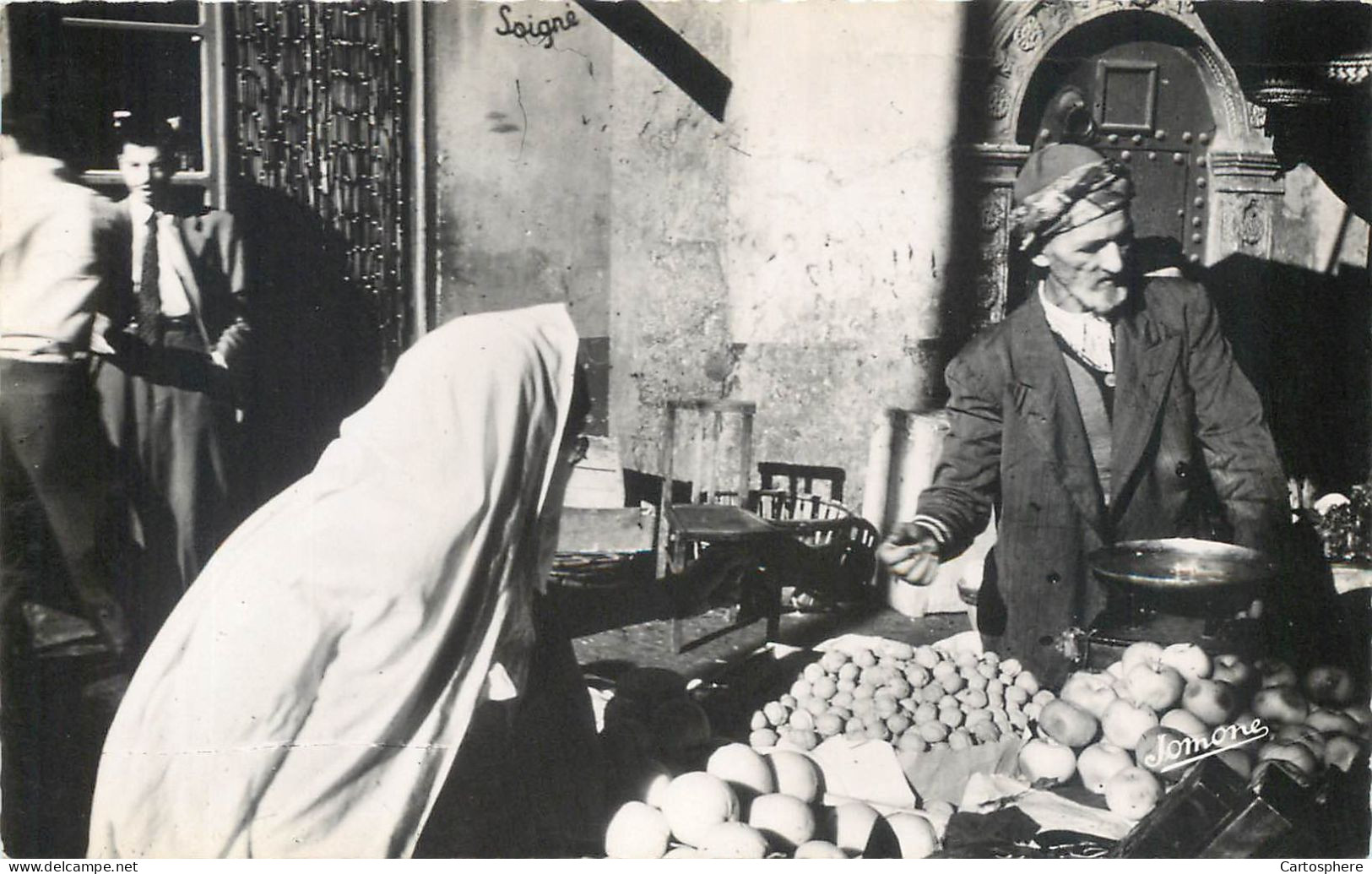 CPSM Afrique > Algérie > Métiers Alger La Casbah Le Marchand De Légumes - Bords Dentelés - Profesiones