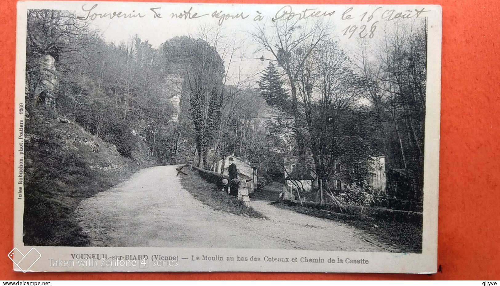 CPA (86) Vouneuil Sur Biard. Le Moulin  Au Bas Des Coteaux Et Chemin De La Casette. (Y.1928) - Vouneuil Sous Biard