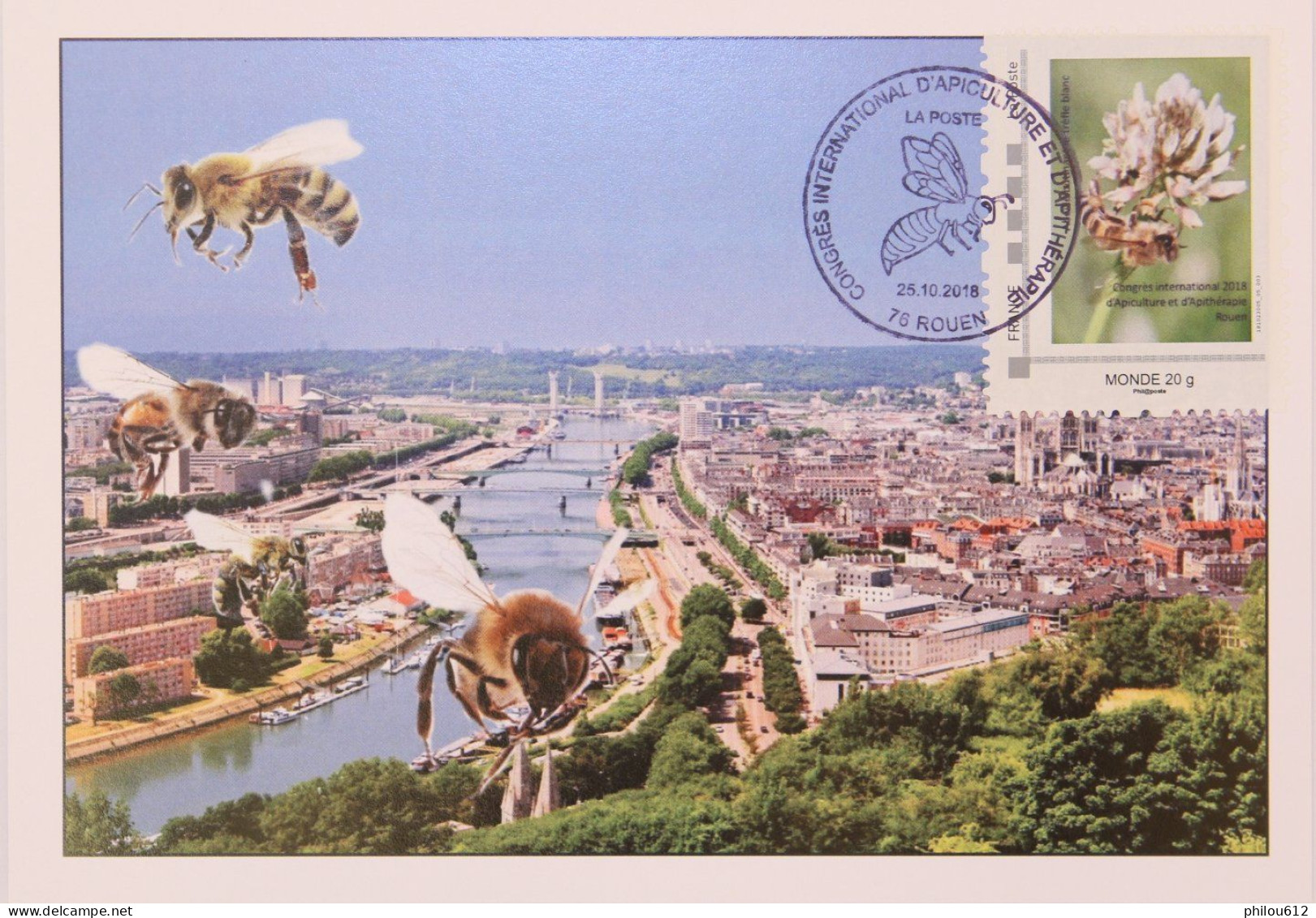 76 - Rouen - TàM Congrès International D'apiculture Sur Carte 1er Jour - 2018 - Other & Unclassified