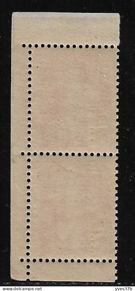 FRANCE N°147 Paire Verticale De Carnet - Neuf** - BdF - SUP - - Neufs