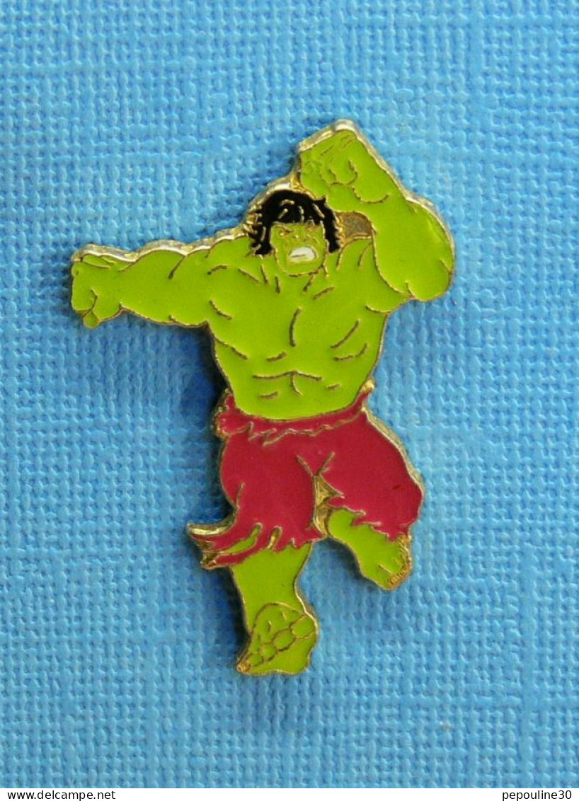 1 PIN'S /  ** " HULK " ROBERT BRUCE BANNER / MARVEL / COMICS ** . (©1988 MARVEL Ent . Group INC) - Films