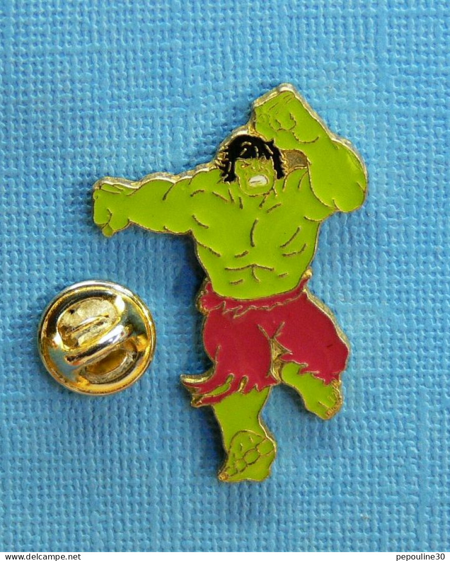 1 PIN'S /  ** " HULK " ROBERT BRUCE BANNER / MARVEL / COMICS ** . (©1988 MARVEL Ent . Group INC) - Cinema