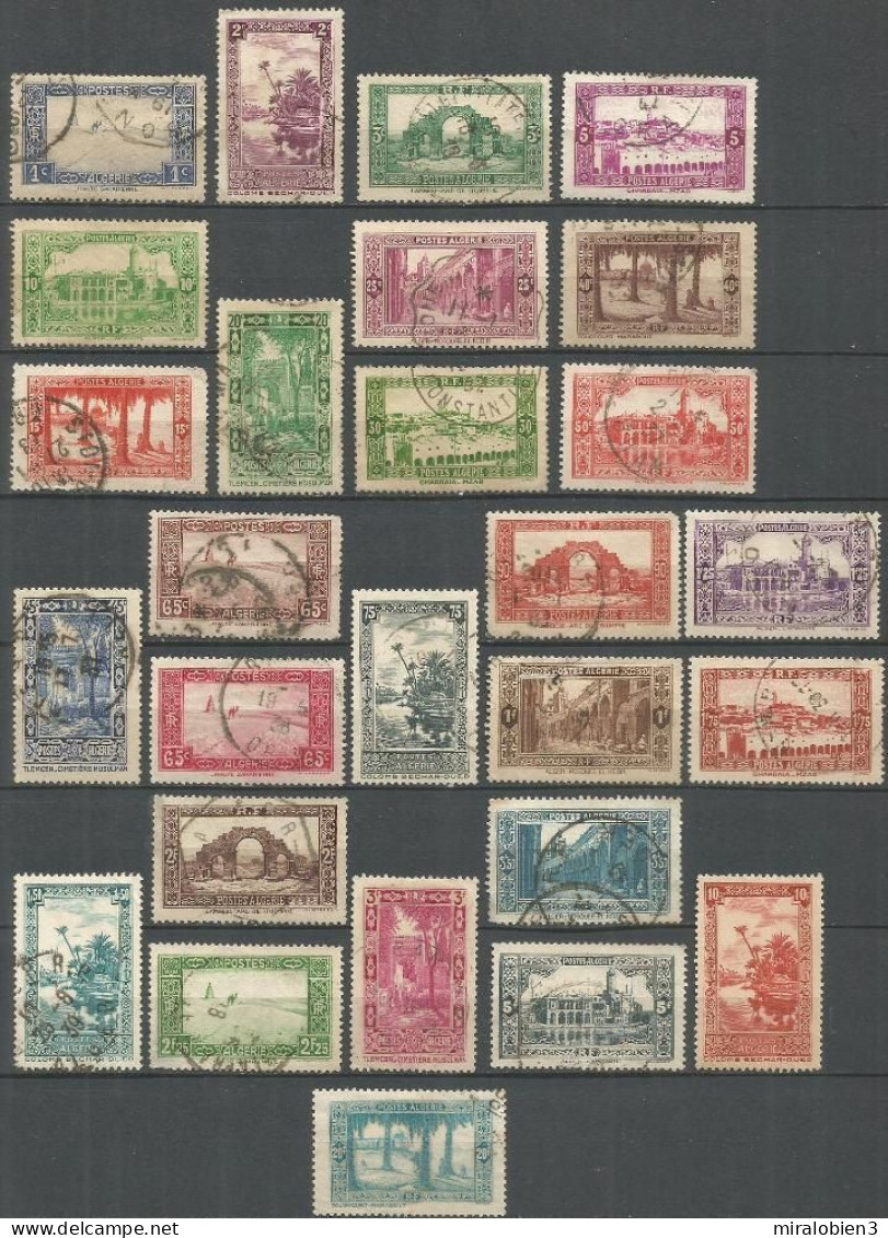 ARGELIA COLONIA FRANCESA YVERT NUM. 101/126 SERIE COMPLETA USADA - Used Stamps