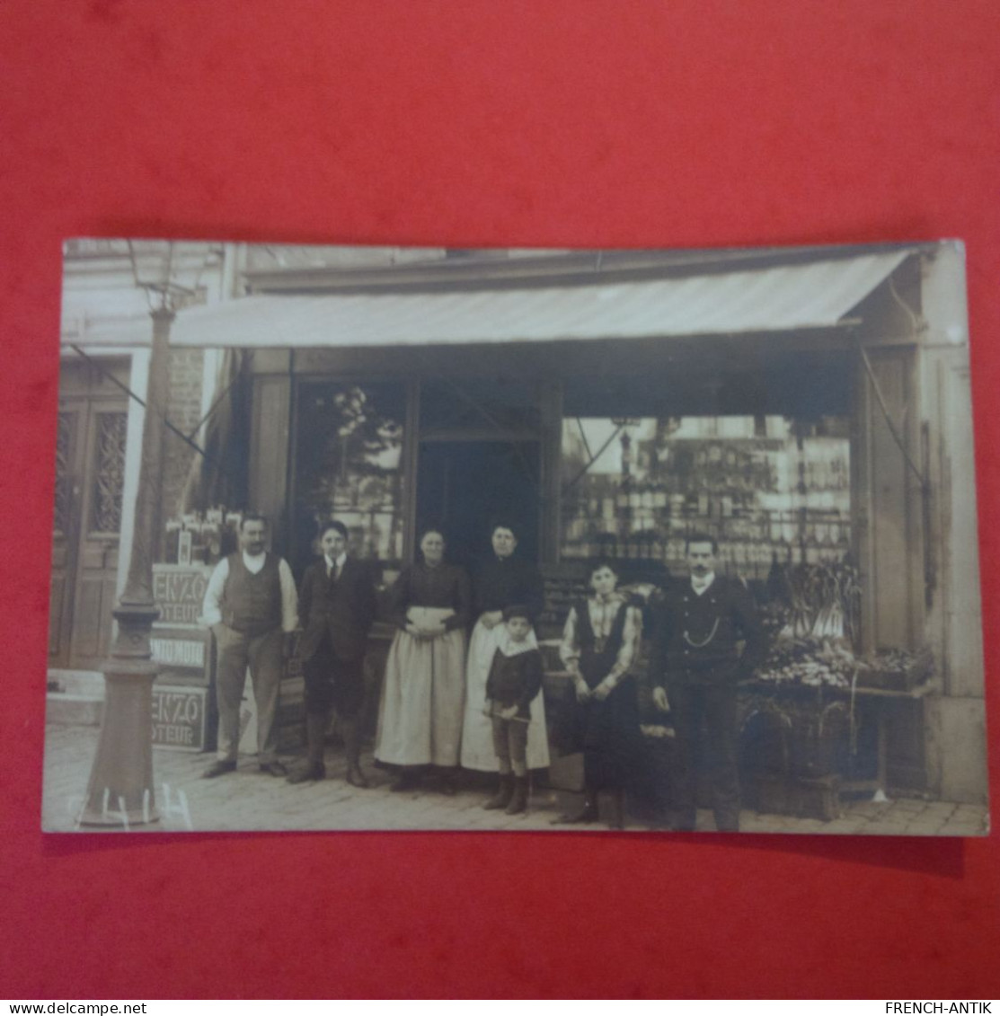 CARTE PHOTO LIEU A IDENTIFIER PARIS ? DEVANTURE EPICERIE - Da Identificare