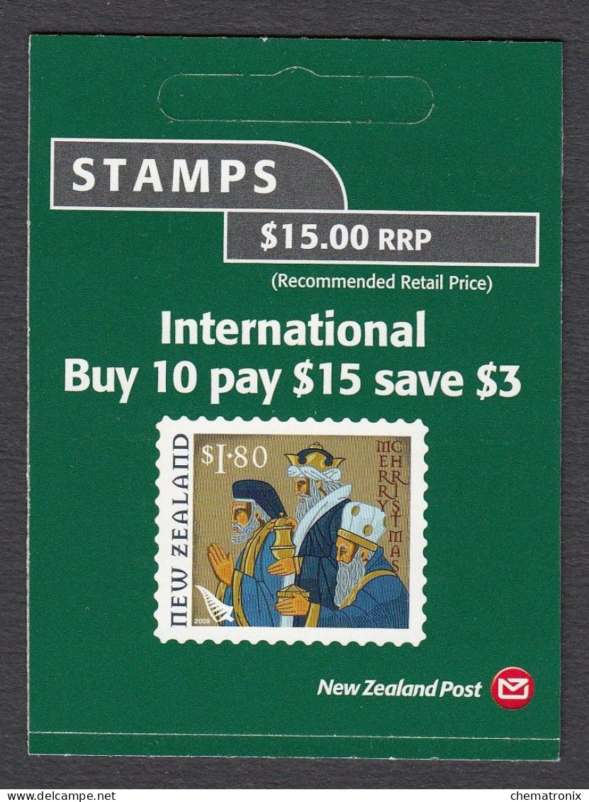 New Zealand 2009 - Christmas - Self-Adhesive Booklet - MNH ** - Booklets