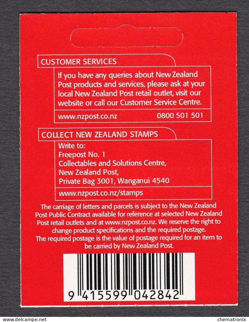 New Zealand 2009 - Christmas - Self-Adhesive Booklet - MNH ** - Postzegelboekjes