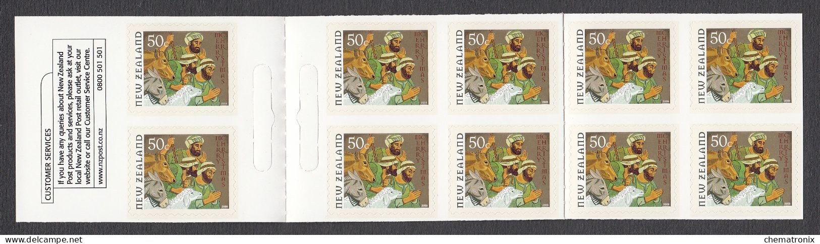 New Zealand 2009 - Christmas - Self-Adhesive Booklet - MNH ** - Markenheftchen