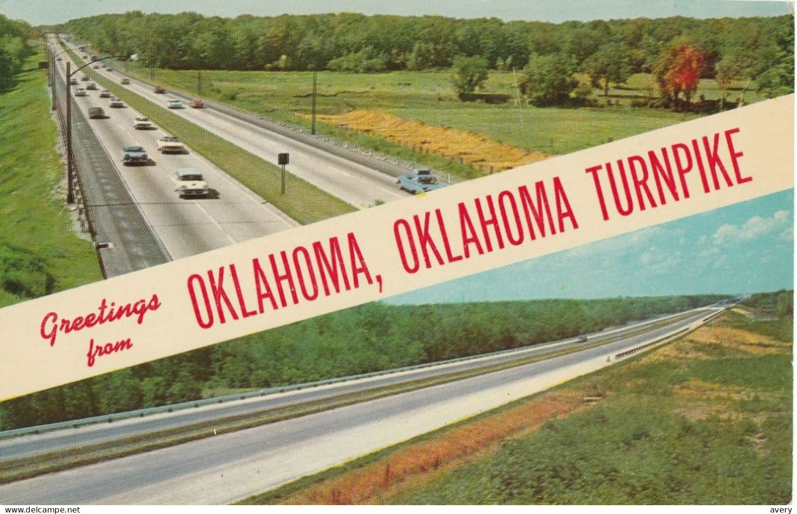Greetings From Oklahoma, Oklahoma Turnpike Vintage Cars - Sonstige & Ohne Zuordnung