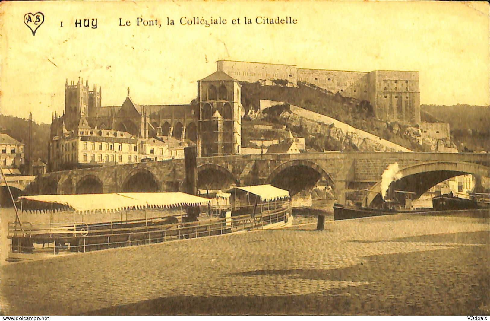 Belgique - Liège - Huy - Le Pont, La Collégiale Et La Citadelle - Hoei