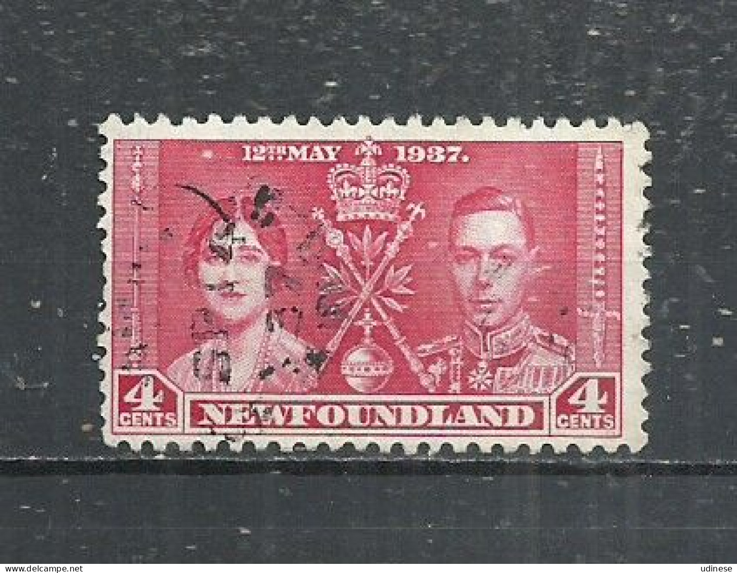 NEWFOUNDLAND 1937 - KING GEORGE VI AND QUEEN ELIZABETH  - USED OBLITERE GESTEMPELT - 1908-1947
