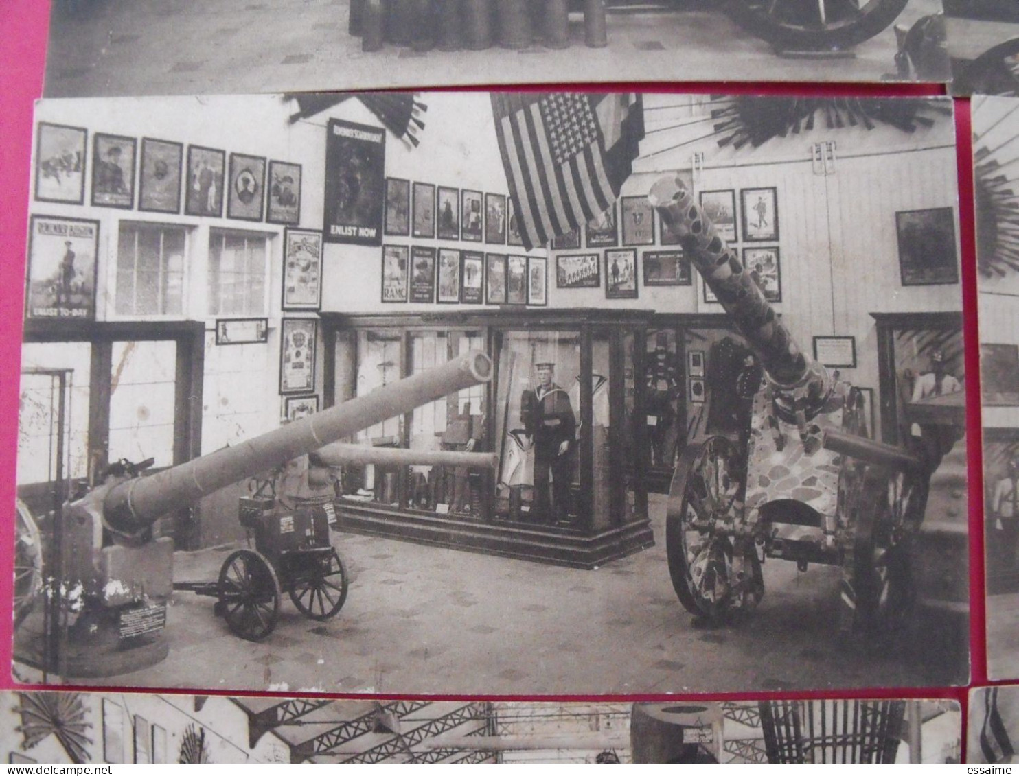 lot de 9 cartes postales. Belgique. musée royal de l'armée, Bruxelles. hall des alliés lettonie tank japon russie