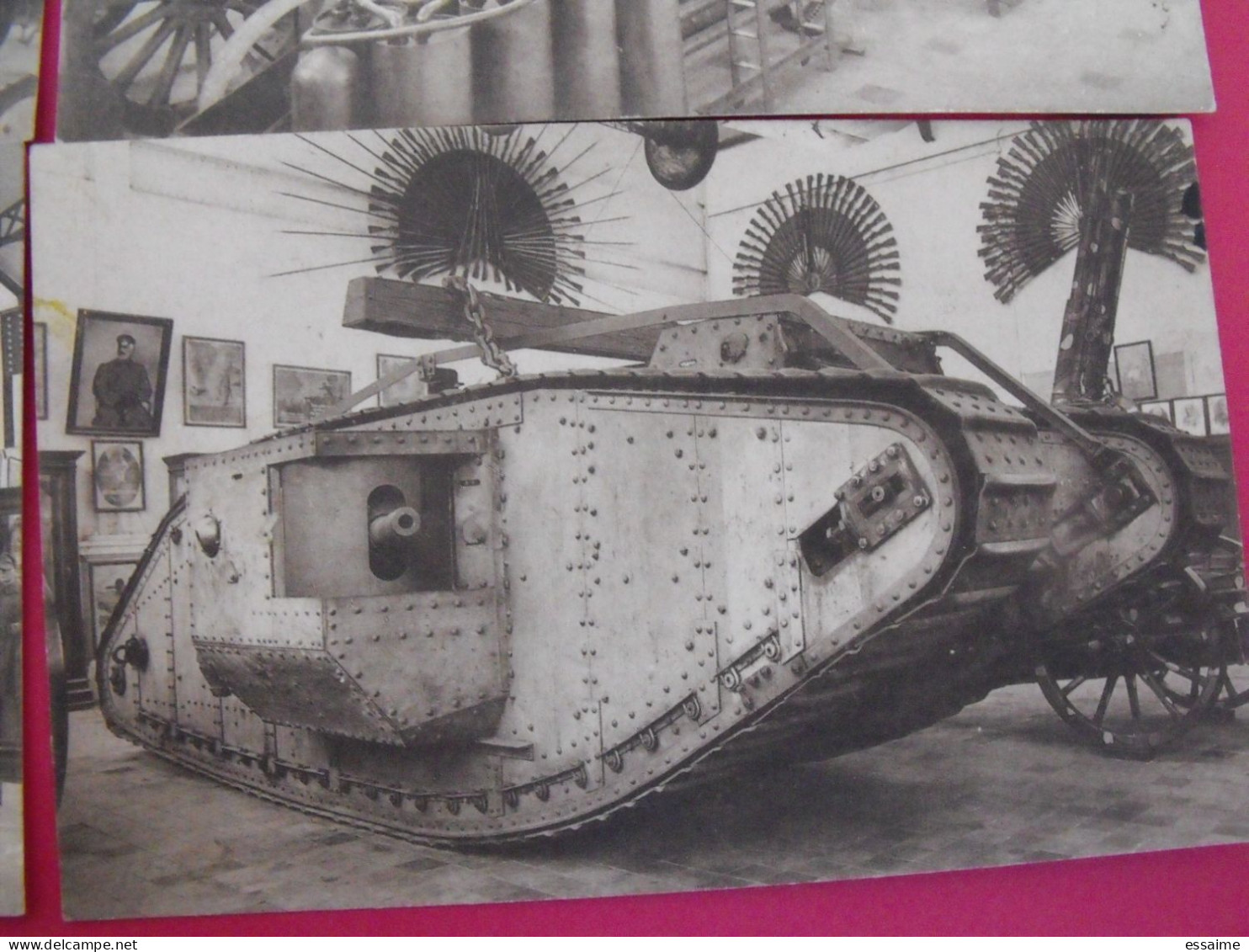 lot de 9 cartes postales. Belgique. musée royal de l'armée, Bruxelles. hall des alliés lettonie tank japon russie