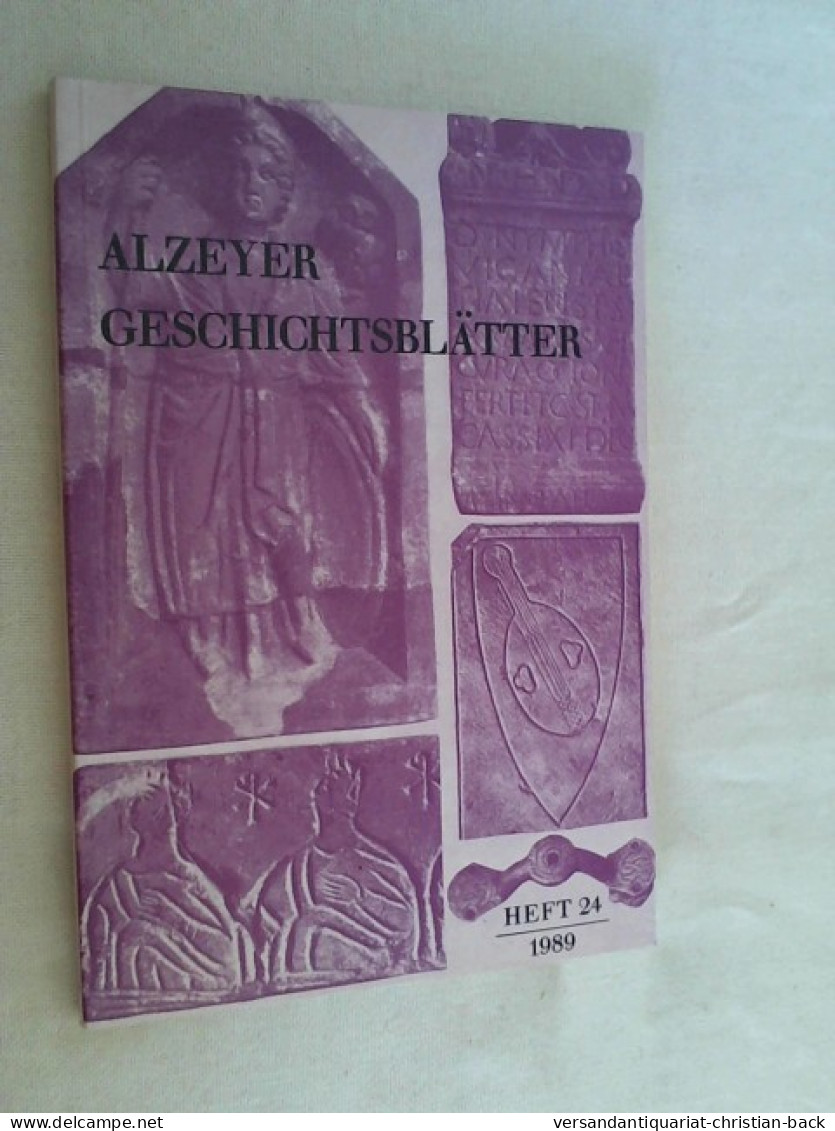 Alzeyer Geschichtsblätter - Heft 24 - 1989 - Rijnland-Pfalz