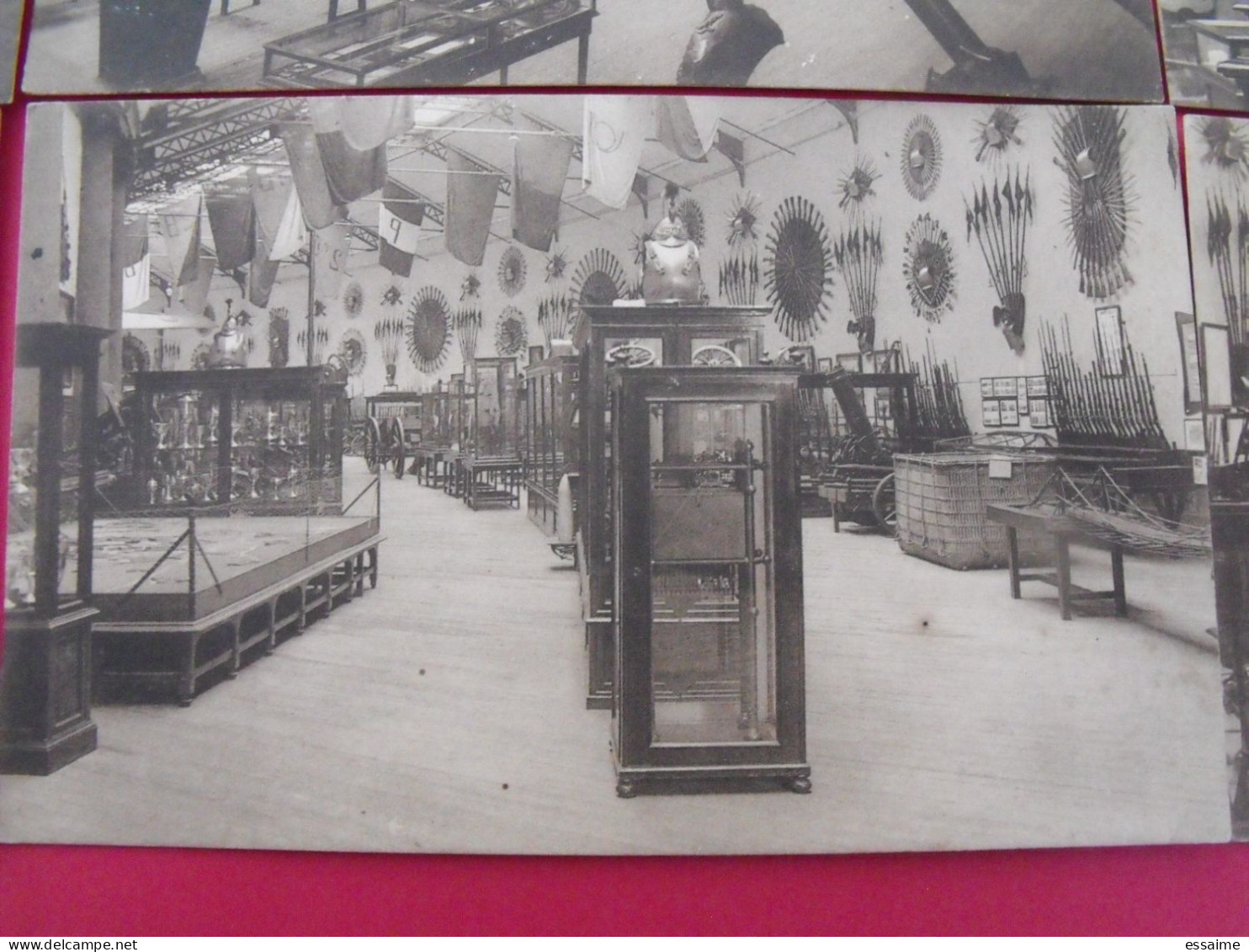 lot de 9 cartes postales. Belgique. musée royal de l'armée, Bruxelles. belge technique canon