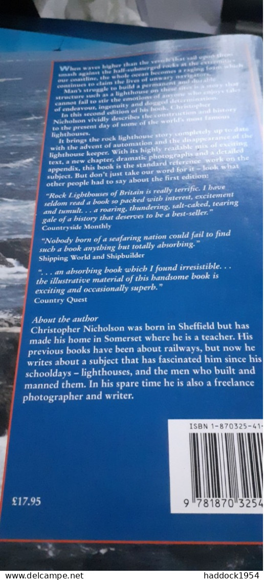 Rock Lighthouses Of Britain The End Of An Era ? Christopher Nicholson Whittles Publishing 1983 - Europe