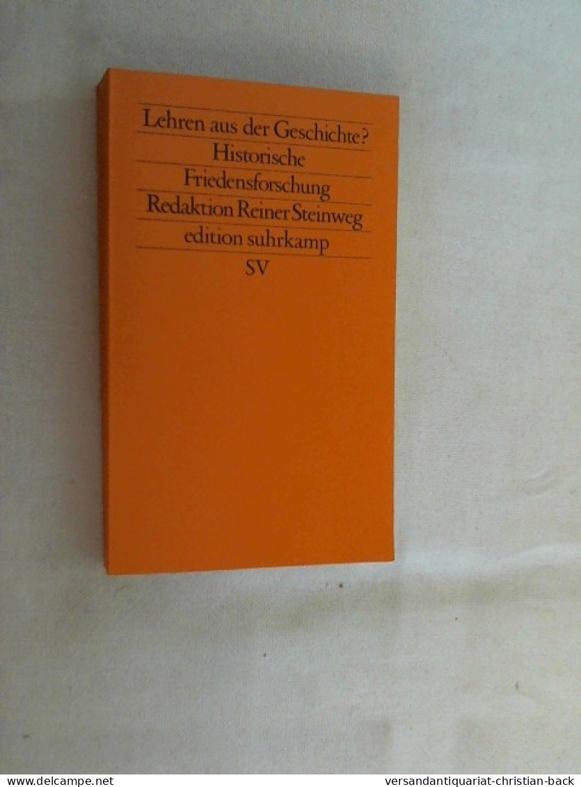 Lehren Aus Der Geschichte? : Historische Friedensforschung. - 4. 1789-1914